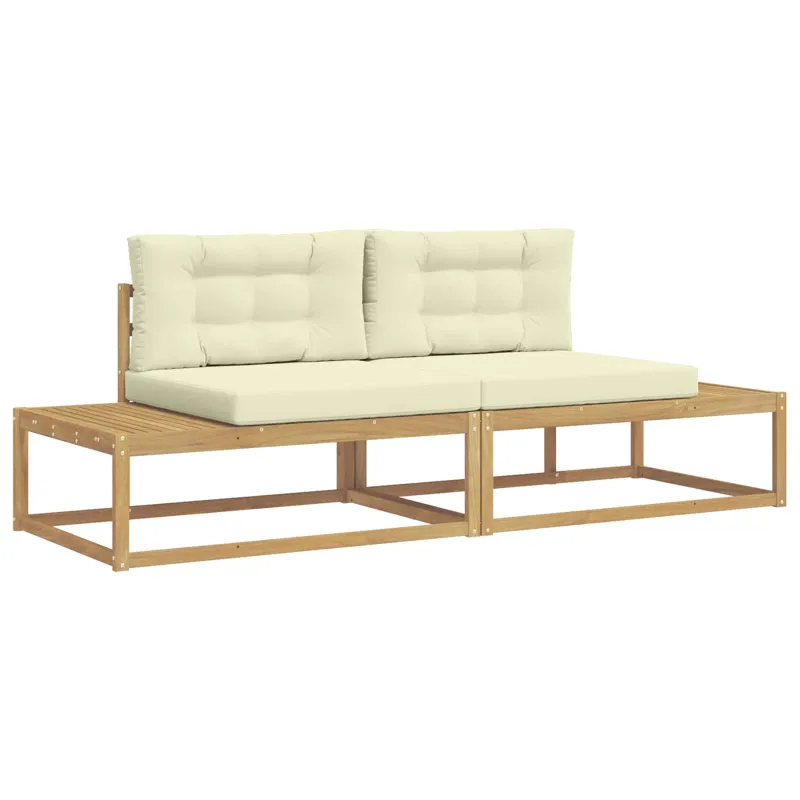 Lauko sofos komplektas Balta 230,5 x 83 x 73 cm Poliesteris