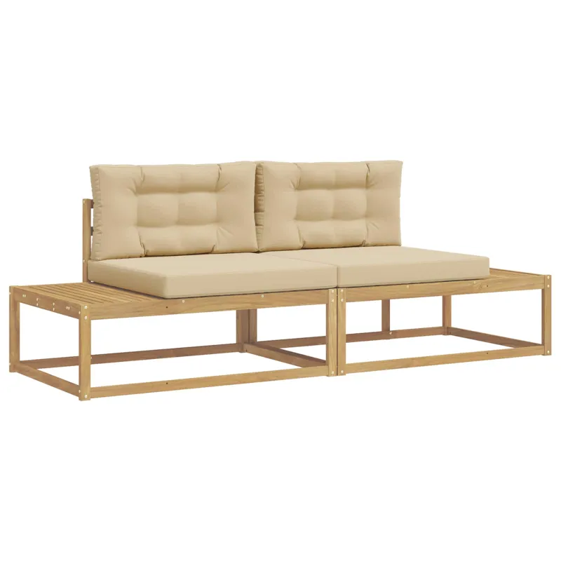 Lauko sofos komplektas Balta 230,5 x 83 x 73 cm Poliesteris