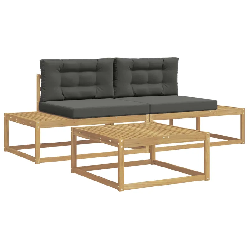Lauko sofos komplektas Balta 79 x 79 x 37 cm Poliesteris