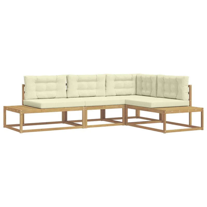Lauko sofos komplektas Balta 277,5 x 198,5 x 73 cm Poliesteris