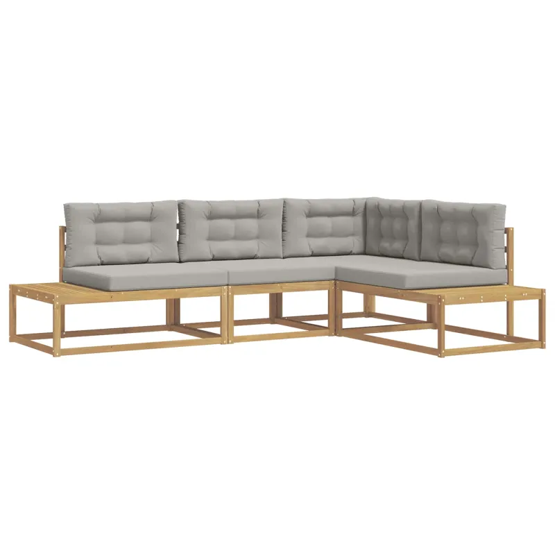 Lauko sofos komplektas Balta 277,5 x 198,5 x 73 cm Poliesteris