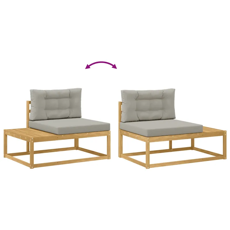 Lauko sofos komplektas Balta 79 x 79 x 37 cm Poliesteris