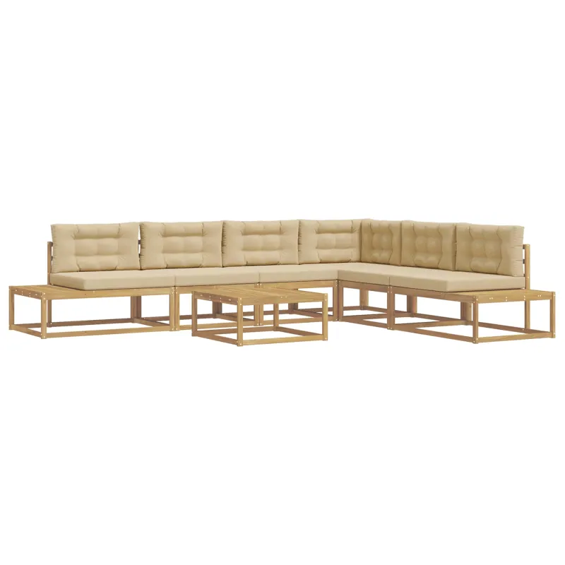 Lauko sofos komplektas Balta 79 x 79 x 37 cm Poliesteris