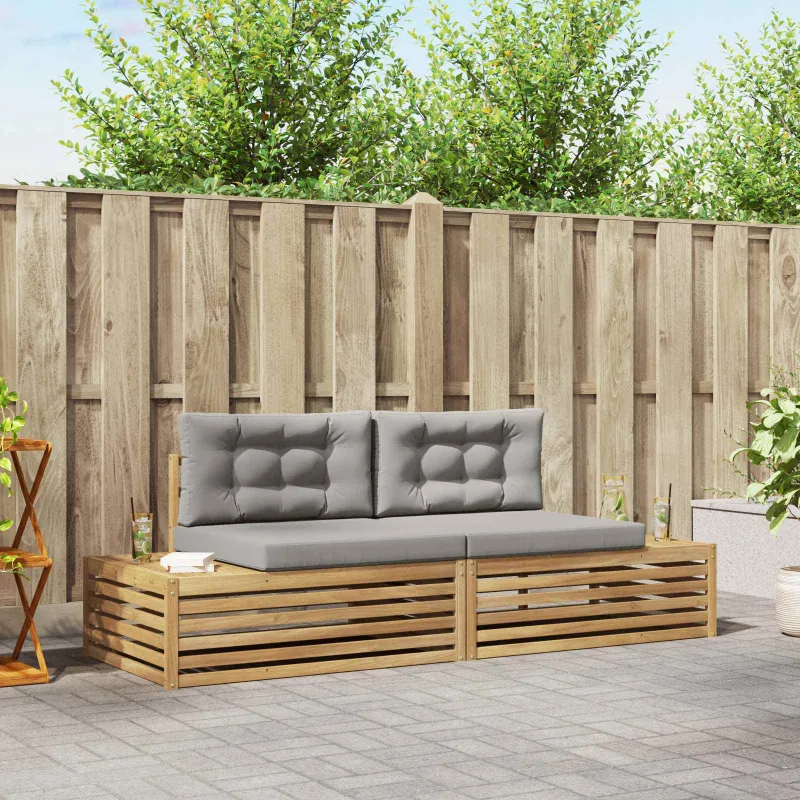 Lauko sofos komplektas Balta 230,5 x 83 x 73 cm Poliesteris