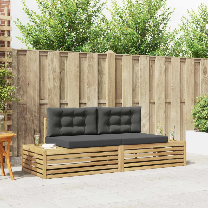 Lauko sofos komplektas Balta 230,5 x 83 x 73 cm Poliesteris