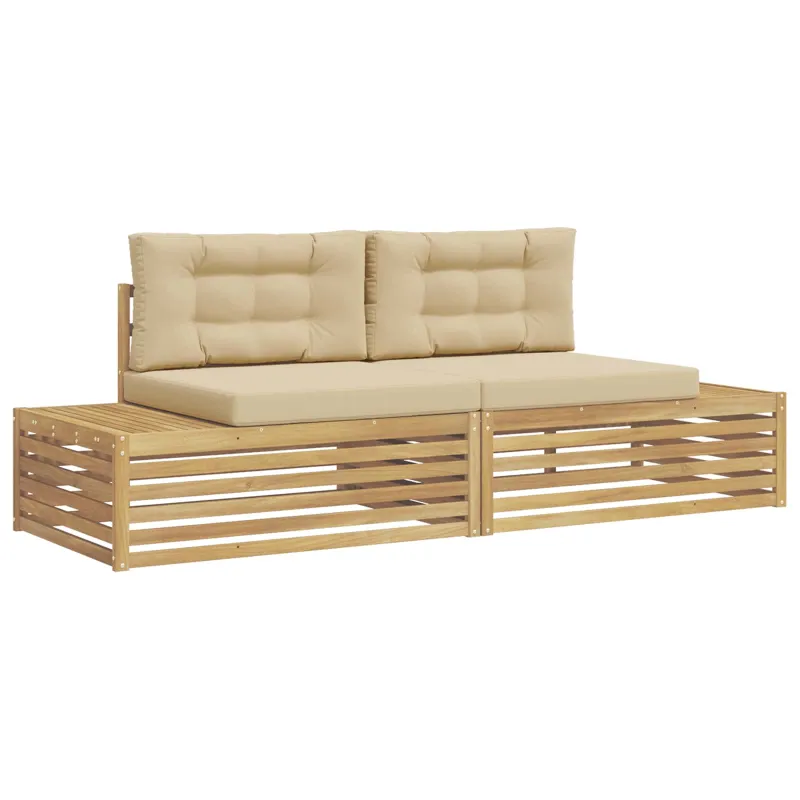 Lauko sofos komplektas Balta 230,5 x 83 x 73 cm Poliesteris
