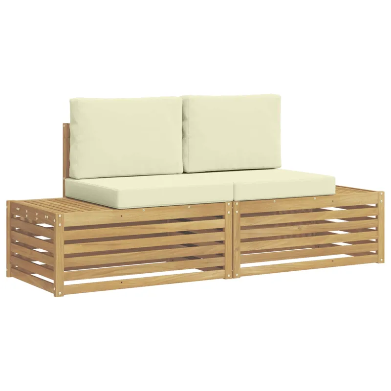Lauko sofos komplektas Balta 182,5 x 63 x 73 cm Poliesteris
