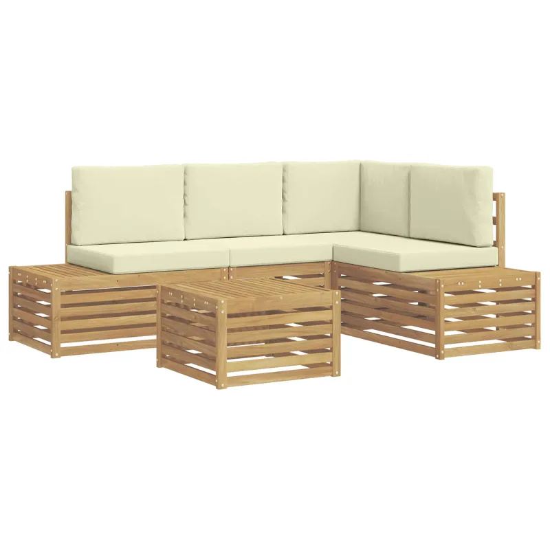 Lauko sofos komplektas Balta 59 x 59 x 37 cm Poliesteris