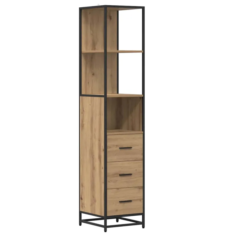 Vonios baldų rinkinys 4 pcs Amatininkų ąžuolas Apdirbta mediena