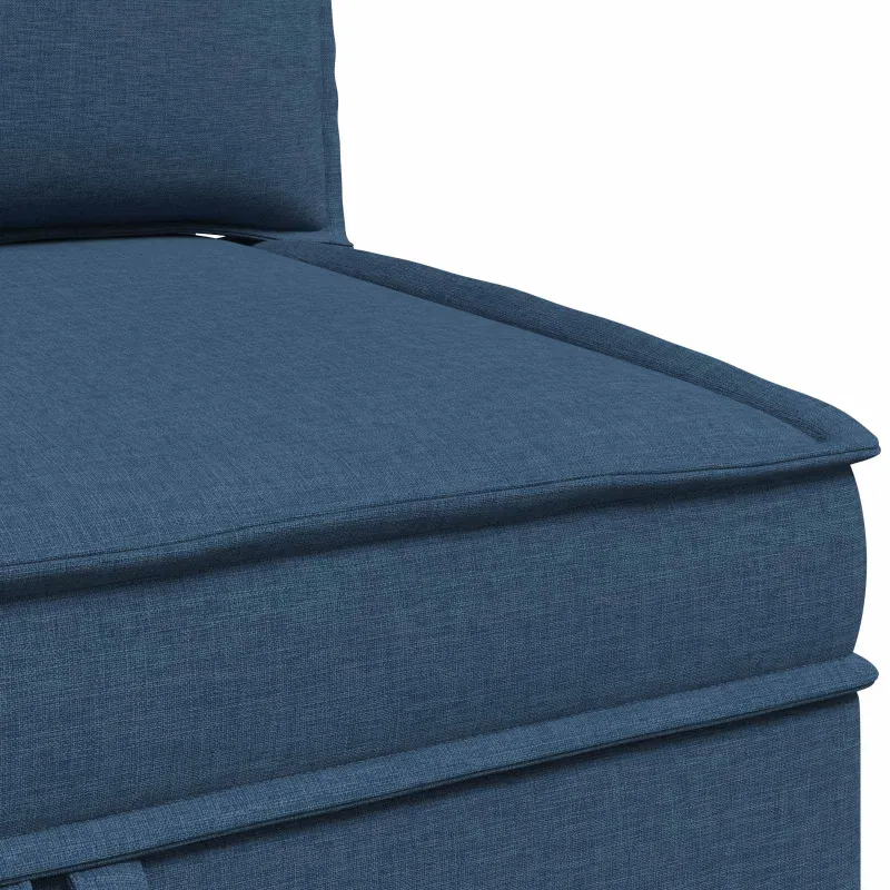 Modulinė sofa su laikymo vieta 3 pcs Mėlyna Audinys