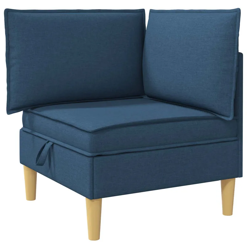 Modulinė sofa su laikymo vieta 5 pcs Mėlyna Audinys