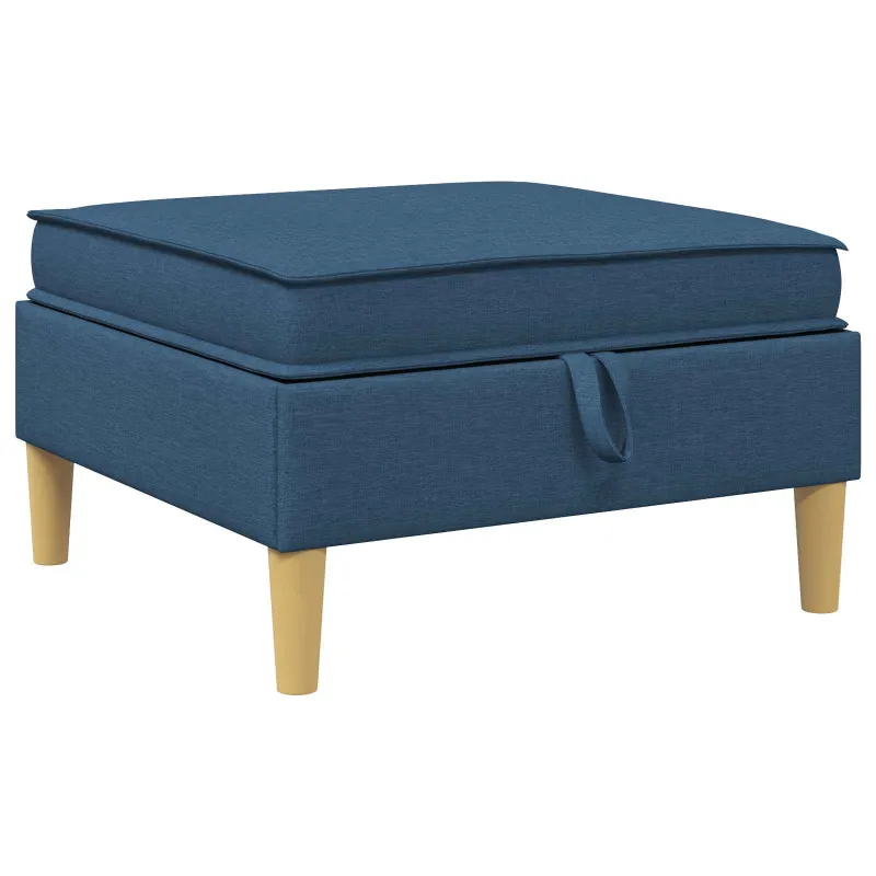 Modulinė sofa su laikymo vieta 6 pcs Mėlyna Audinys