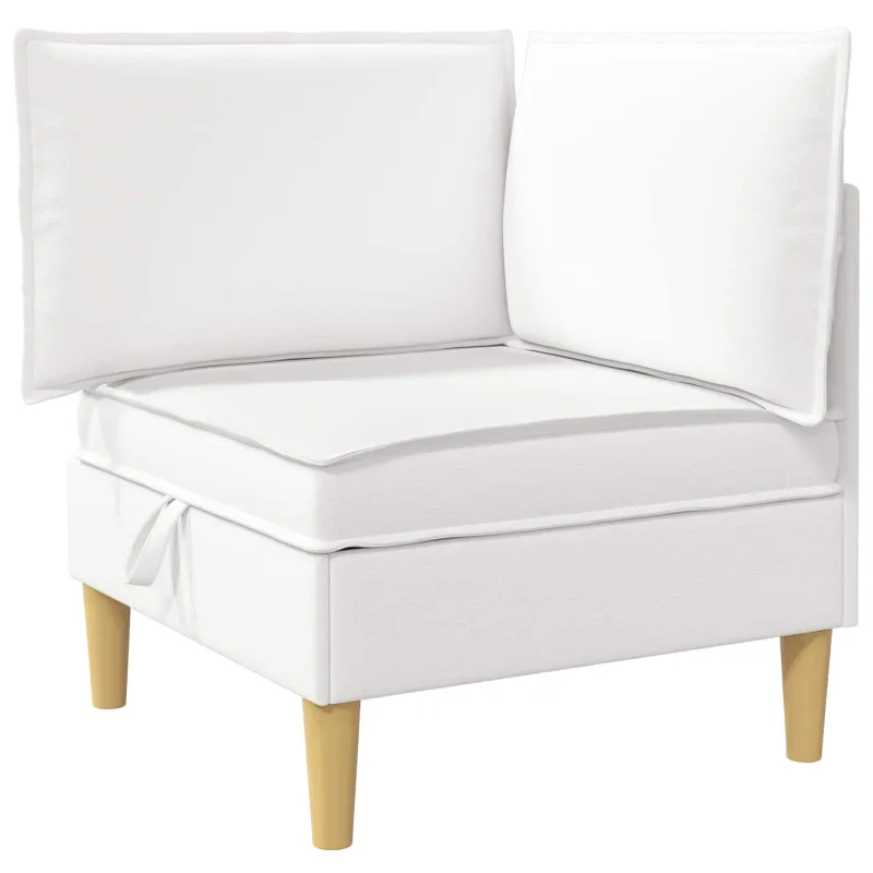 Modulinė sofa su laikymo vieta 3 pcs Balta Audinys