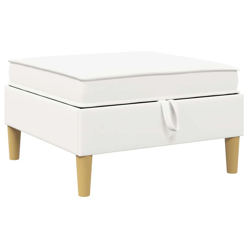 Modulinė sofa su laikymo vieta 4 pcs Balta Audinys
