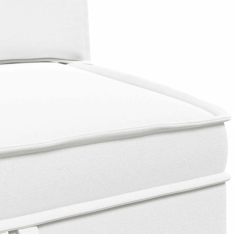 Modulinė sofa su laikymo vieta 4 pcs Balta Audinys