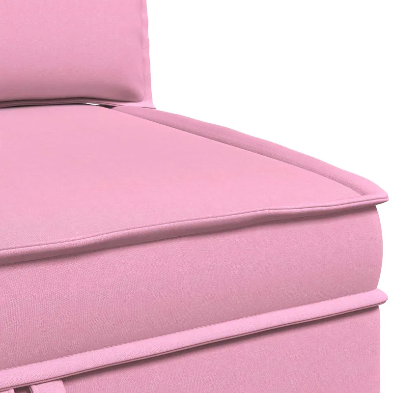 Modulinė sofa su laikymo vieta 4 pcs Rožinė Audinys