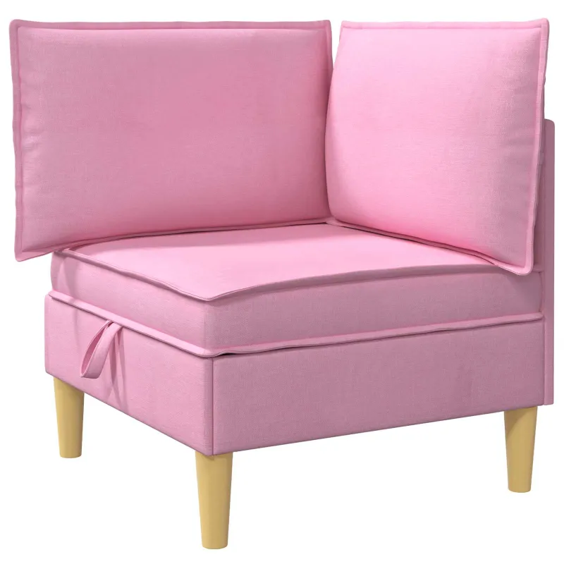 Modulinė sofa su laikymo vieta 5 pcs Rožinė Audinys
