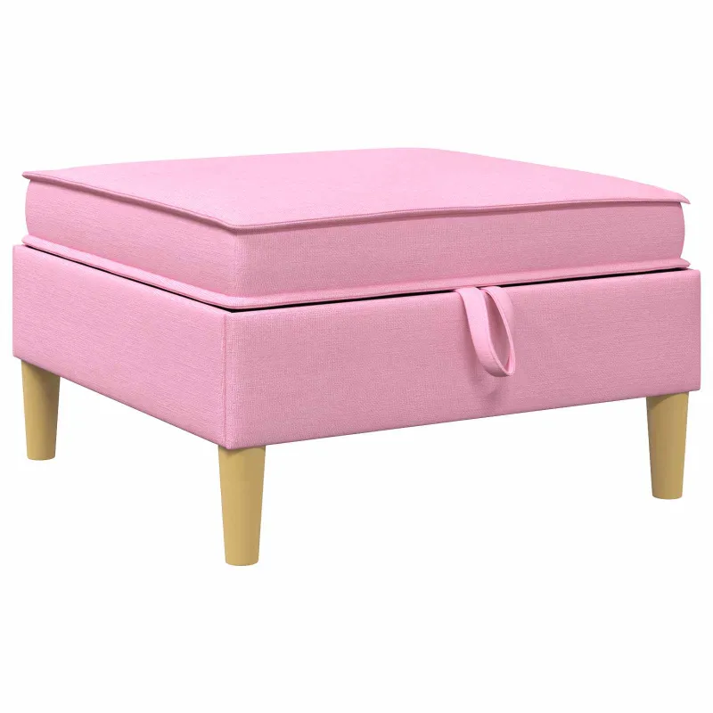 Modulinė sofa su laikymo vieta 6 pcs Rožinė Audinys