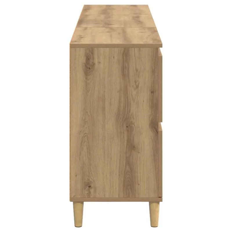 Šoninės lentynos 3 pcs Amatininkų ąžuolas 60 x 35 x 70 cm