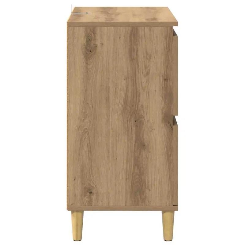 Šoninės lentynos 2 pcs Amatininkų ąžuolas 60 x 35 x 70 cm