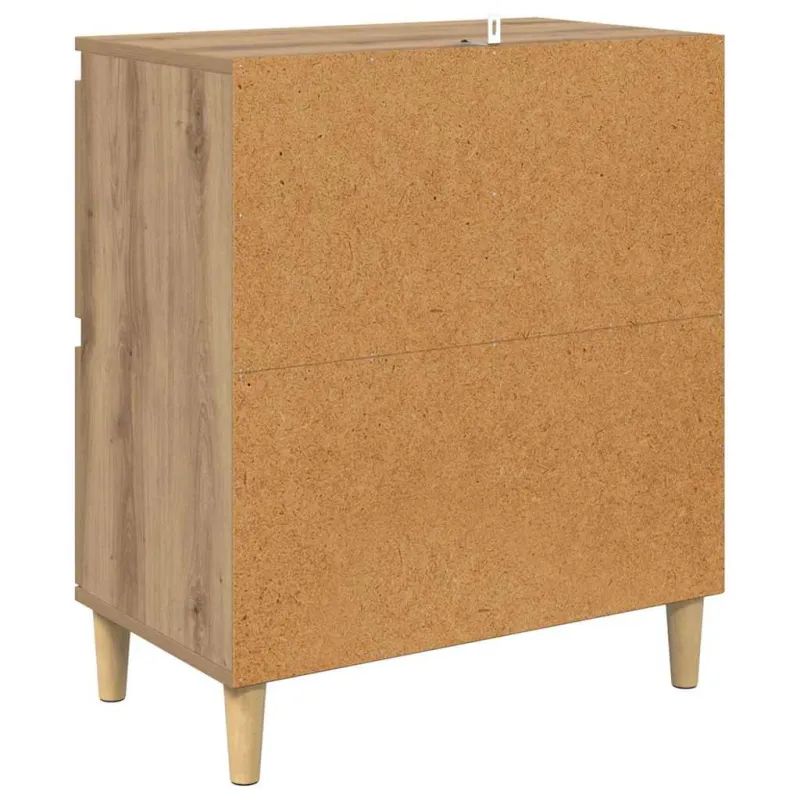 Šoninės lentynos 2 pcs Amatininkų ąžuolas 60 x 35 x 70 cm