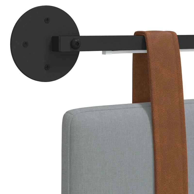 Pakabinamas lovos galvūgalis Šviesiai pilka Antikinis PU