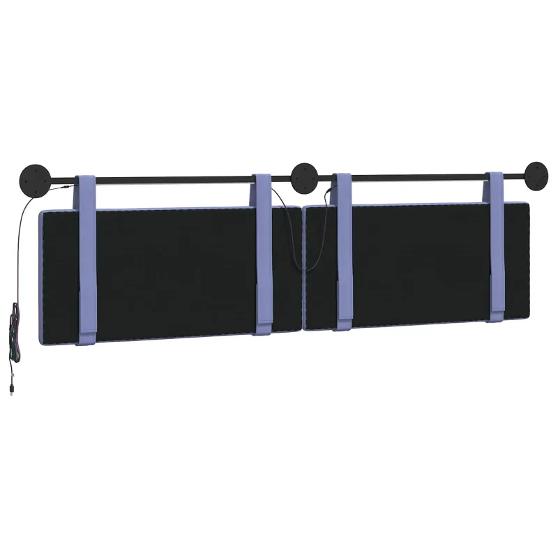 Pakabinamas lovos galvūgalis Džinsinės mėlynos Audinys