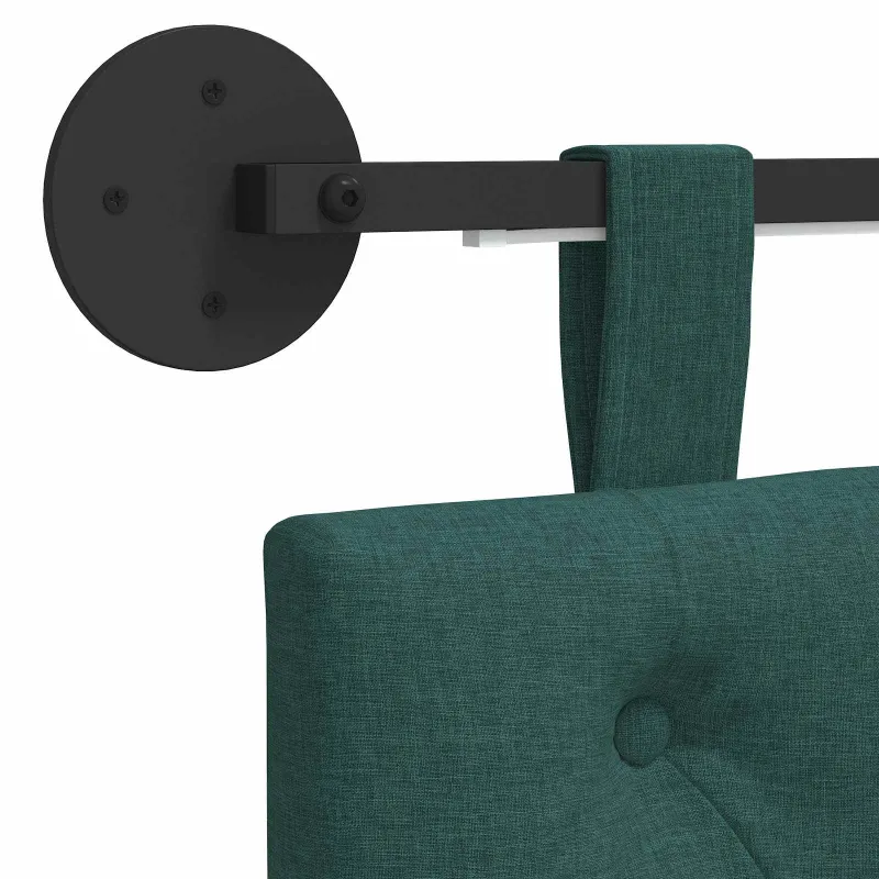 Pakabinamas lovos galvūgalis Su LED šviesa Tamsiai žalia