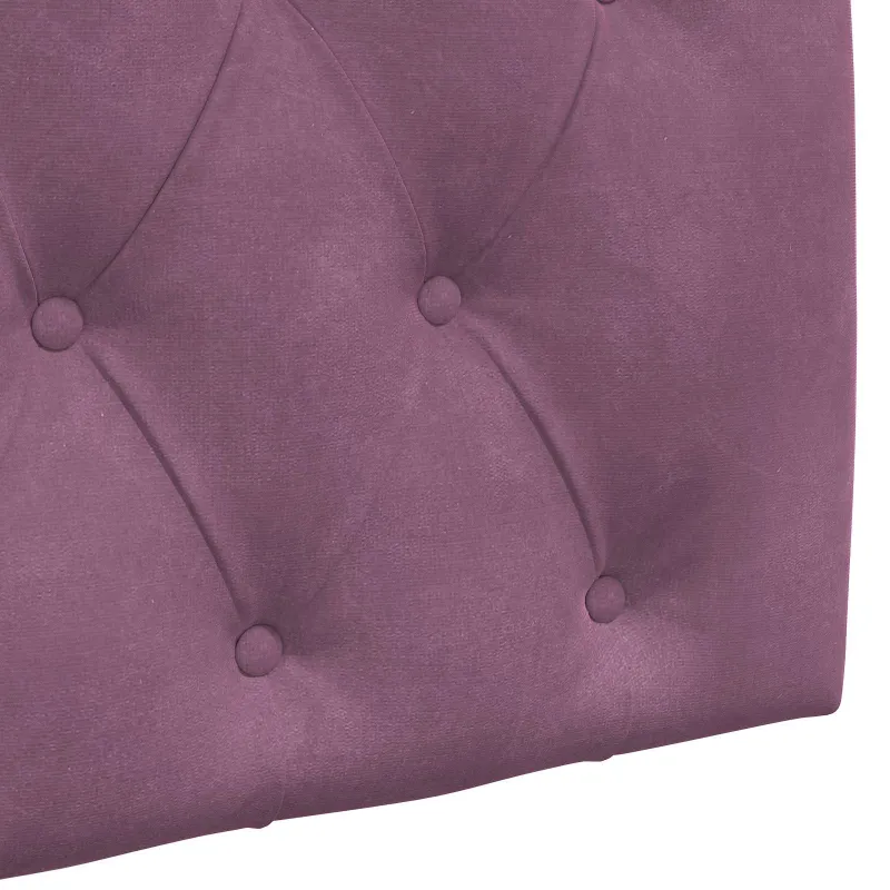 Pakabinamas lovos galvūgalis Su LED šviesa Violetinė Aksomas