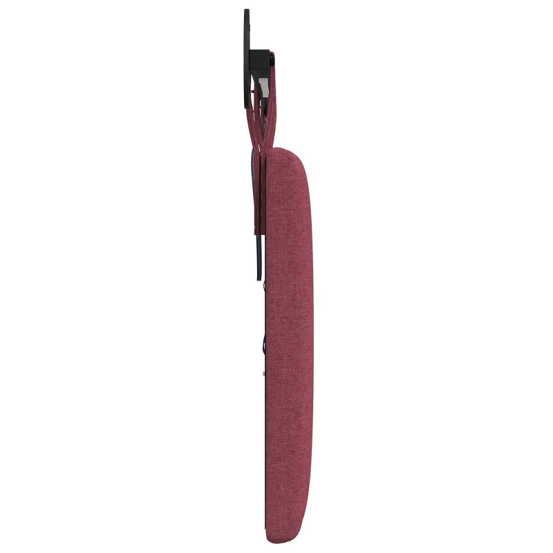 Pakabinamas lovos galvūgalis Su LED šviesa Vyno raudona Audinys
