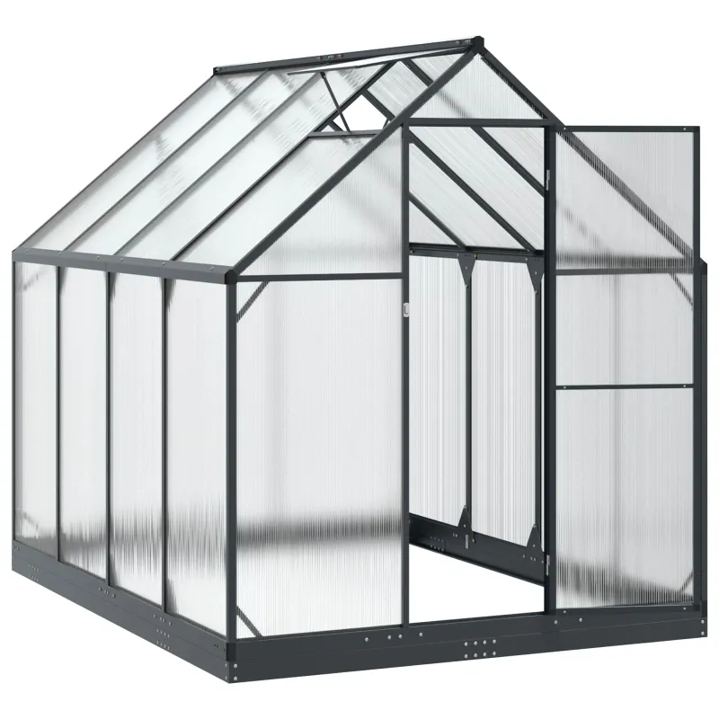 Sodo šiltnamis su durimis Antracito 183,5 x 243,5 x 207 cm