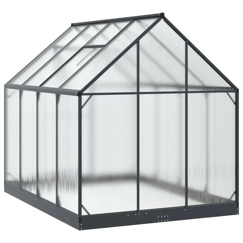 Sodo šiltnamis su durimis Antracito 183,5 x 243,5 x 207 cm