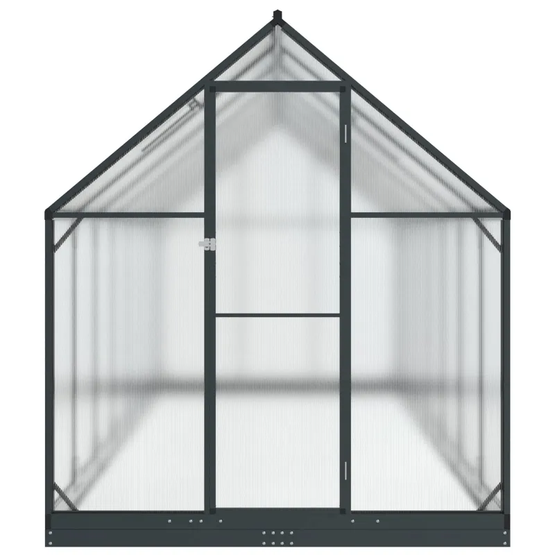 Sodo šiltnamis su durimis Antracito 183,5 x 423,5 x 207 cm