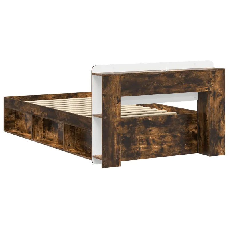 Lovos rėmas su saugojimu Dūminio ąžuolo 75 x 190 cm