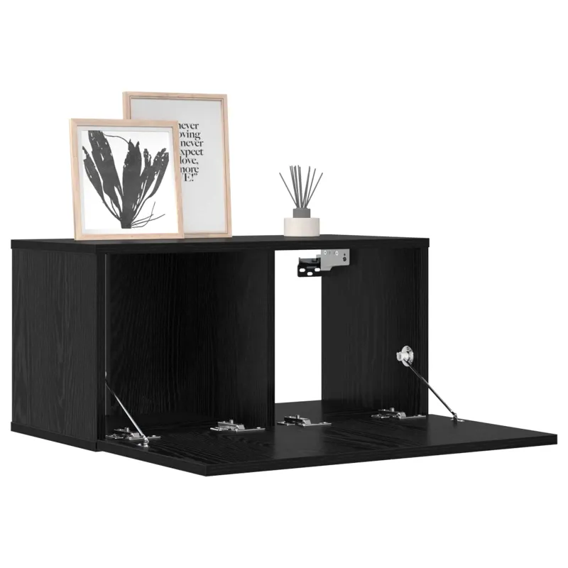 TV spintelių komplektas 8 pcs 120 x 30 x 30 cm Juodojo ąžuolo