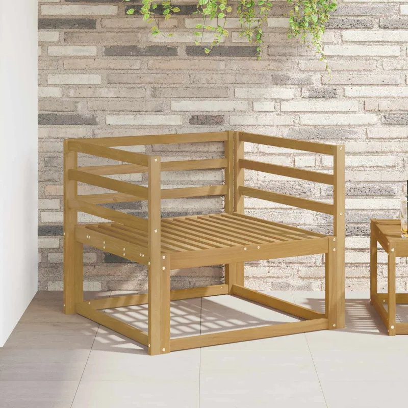 Lauko Vidurinis Sofa Kietos akacijos mediena Balta