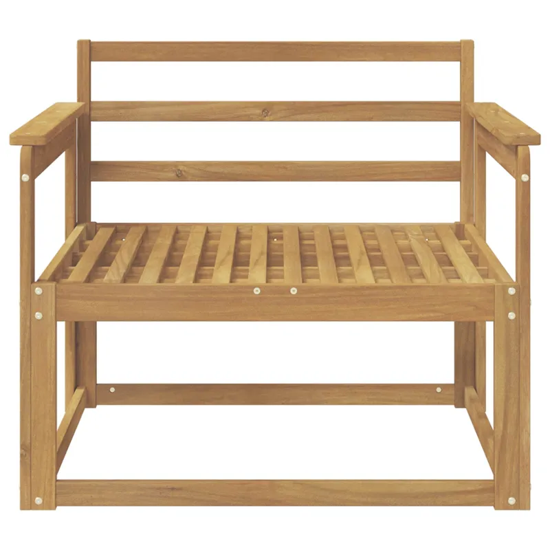 Lauko Vidurinis Sofa Kietos akacijos mediena Balta