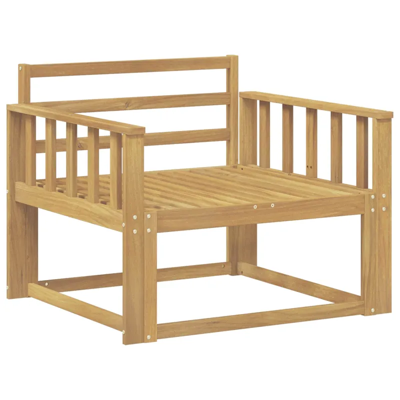 Lauko Vidurinis Sofa Kietos akacijos mediena Balta