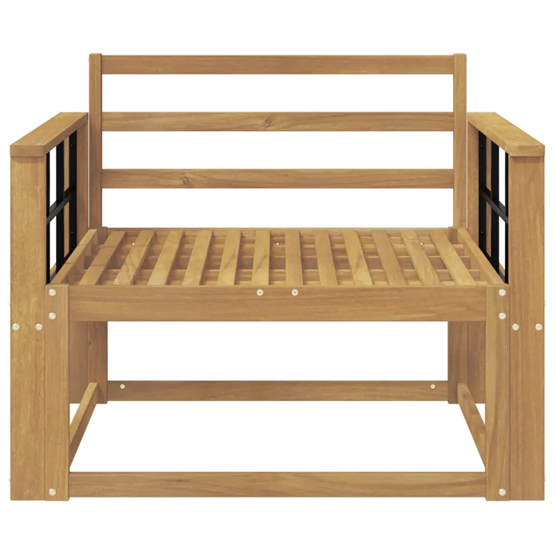 Lauko Vidurinis Sofa Kietos akacijos mediena Balta