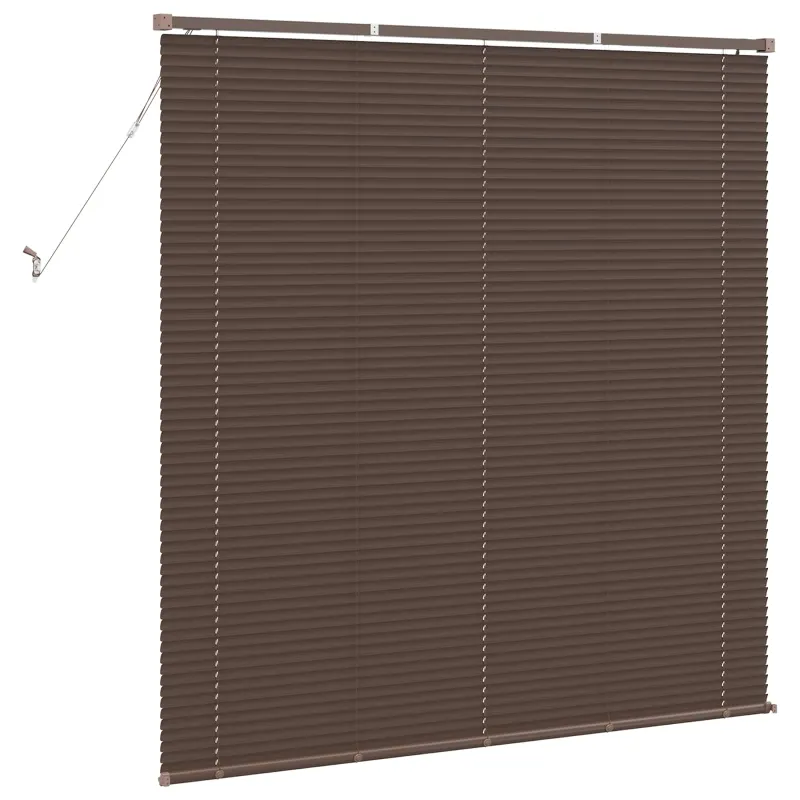 Venecijos žaliuzės Tamsiai rudas 160 x 150 cm 25 mm PVC
