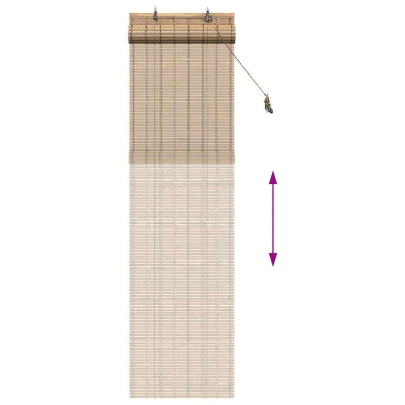 Roletas su užuolaidomis Gamta 60 x 220 cm bambukas