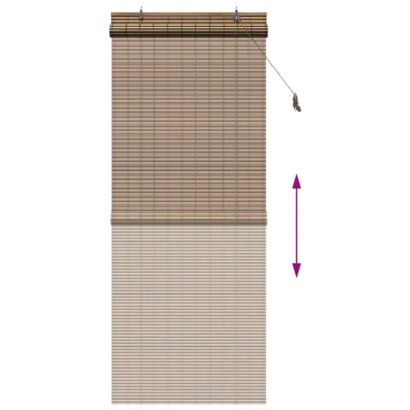 Roletas su užuolaidomis Ruda 90 x 220 cm bambukas