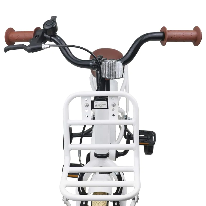 Vaikų Dviratis 16 Colių skirta 4-6 metų vaikams Balta