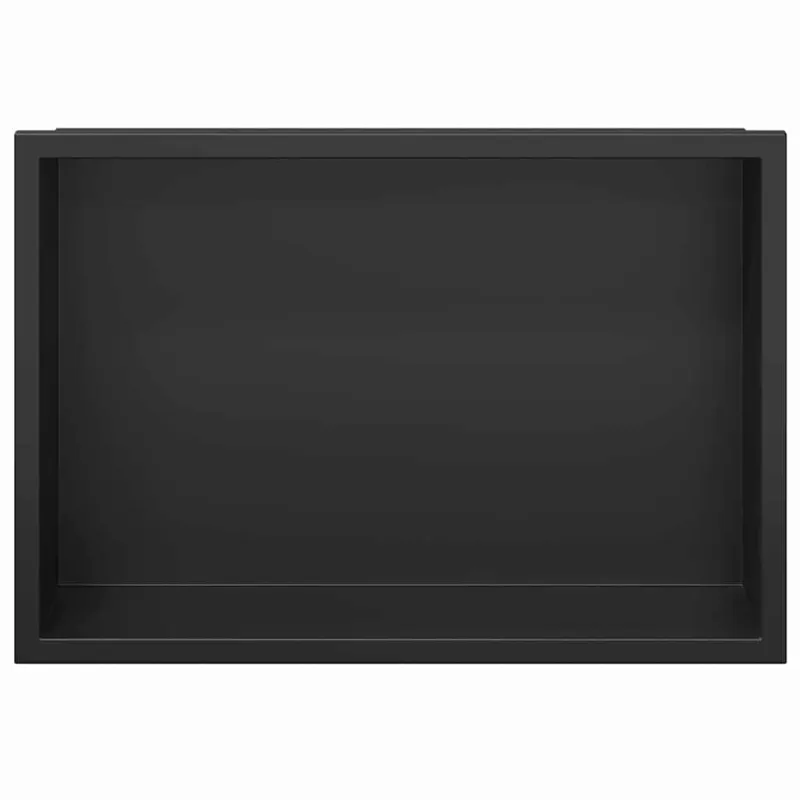 Dušo niša Juoda 30 x 20 x 9,5 cm Nerūdijantis Plienas