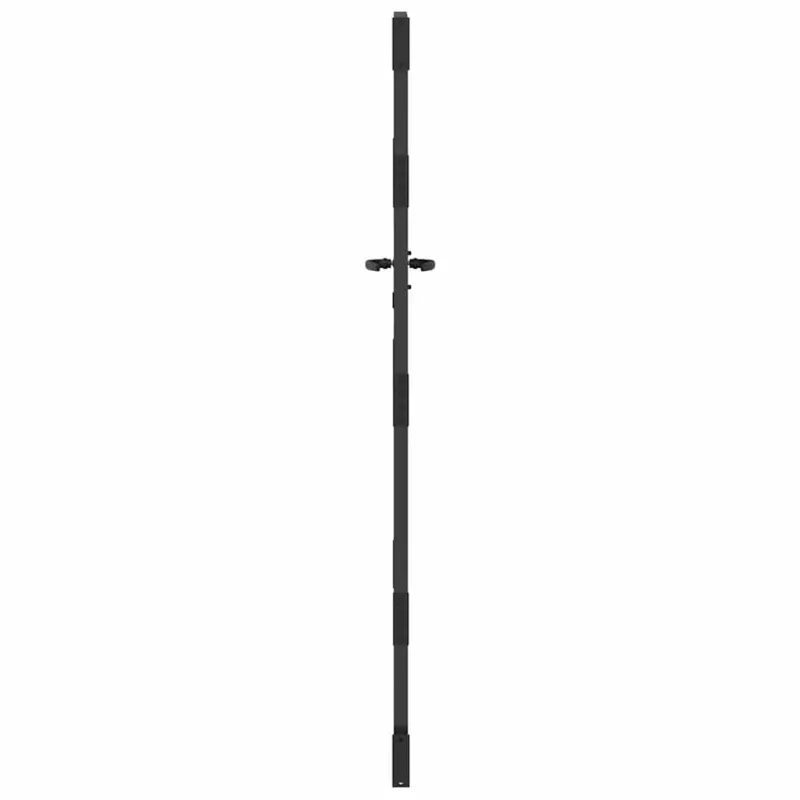 Sodo vartai Juoda 85 x 175 cm Milteliniu būdu padengtas plienas