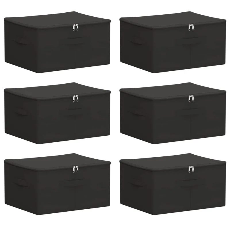 Saugojimo dėžė 6 pcs Antracito 43 x 34 x 23 cm