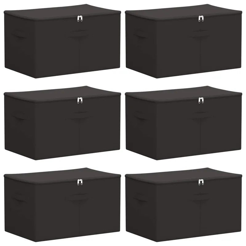 Saugojimo dėžė 6 pcs Antracito 60 x 43 x 35 cm