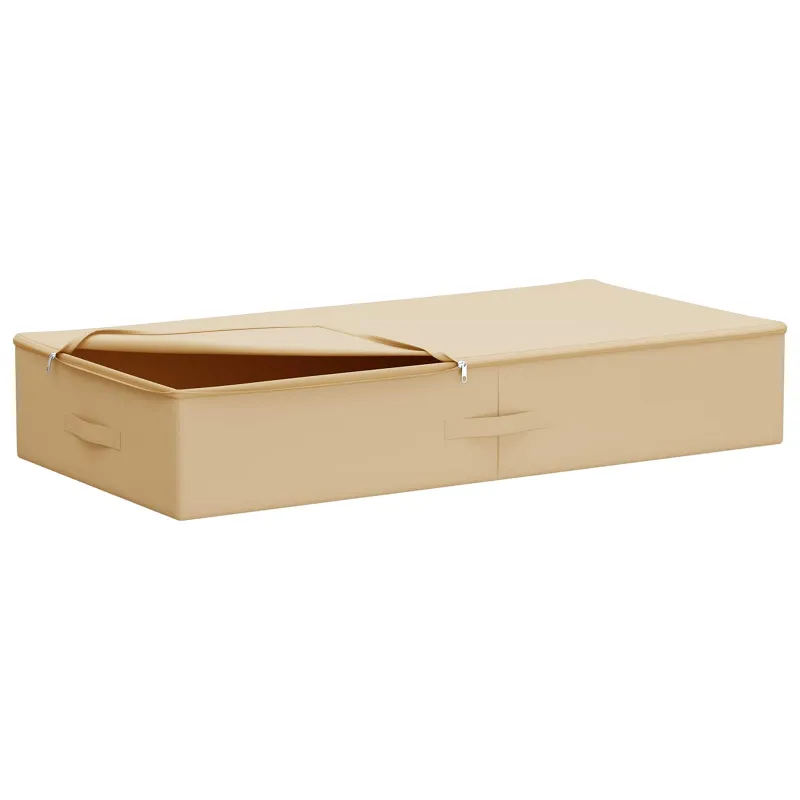 Saugojimo dėžė 6 pcs Kreminė 90 x 48 x 15 cm Neaustinis audinys