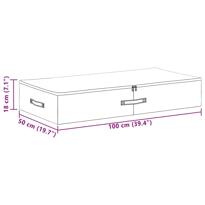 Saugojimo dėžė 24 pcs Kreminė 100 x 50 x 18 cm