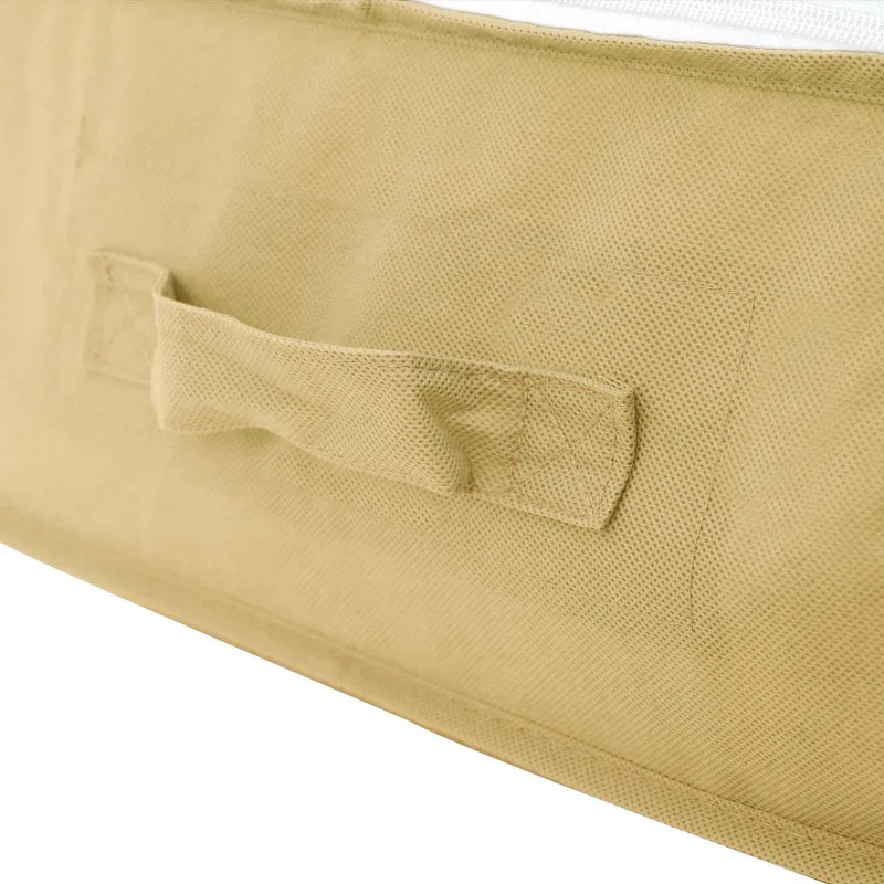 Saugojimo dėžė su permatomu viršutiniu langu 2 pcs Kreminė